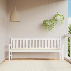 vidaXL Perna de banca de gradina, crem, 200x50x7 cm, textil oxford GartenMobel Dekor (361642)