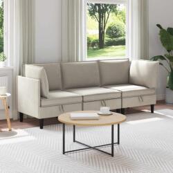 vidaXL Set de mobilier pentru living 3 pcs Ovaz Tesatura GartenMobel Dekor (3413783) Canapea
