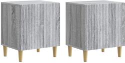 vidaXL Set 2 noptiere dormitor gri Sonoma, 43 x 34, 5 x 50 cm, lemn prelucrat (894578)