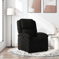 vidaXL Fotoliu rabatabil, negru, material textil GartenMobel Dekor (371753)