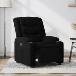 vidaXL Fotoliu rabatabil electric, negru, material textil GartenMobel Dekor (3206569)