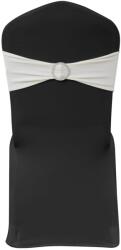 vidaXL Funda elastica decorativa scaun, catarama diamante, crem, 25 buc. GartenMobel Dekor (130348)