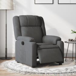 vidaXL Fotoliu rabatabil electric, gri închis, material textil GartenMobel Dekor (3205179)