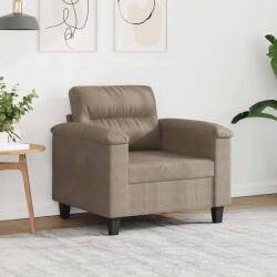 vidaXL Fotoliu canapea, gri taupe, 60 cm, textil microfibra GartenMobel Dekor (359549) Canapea