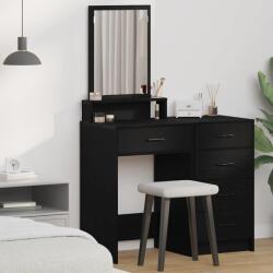 vidaXL Masa de Machiaj Stejar Negru 50 x 41 x 140 cm Lemn compozit GartenMobel Dekor (865128)