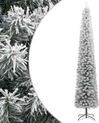 vidaXL Brad de Craciun subtire cu suport si zapada, 300 cm, PVC GartenMobel Dekor (357687)