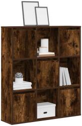 vidaXL Biblioteca, stejar fumuriu, 89x24x101, 5 cm, lemn prelucrat GartenMobel Dekor (860404) Biblioteca