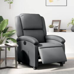 vidaXL Fotoliu rabatabil electric, gri, piele ecologica GartenMobel Dekor (3204215)