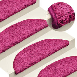 vidaXL Covorase pentru scari, 30 buc. , 56x17x3 cm, roz, semirotunde GartenMobel Dekor (3365809) Covor