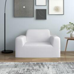 vidaXL Husa elastica pentru canapea, poliester jersey, alb GartenMobel Dekor (332948)