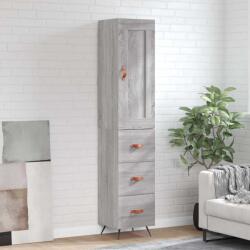 vidaXL Dulap înalt, gri sonoma, 34, 5x34x180 cm, lemn prelucrat GartenMobel Dekor (3200175) Comoda