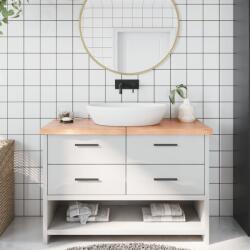 vidaXL Blat de baie, maro deschis, 120x50x(2-4) cm, lemn masiv tratat GartenMobel Dekor (3156141)