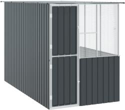 vidaXL Cusca pentru pasari Antracit 165 x 318 x 200 cm Otel Galvanizat GartenMobel Dekor (3325169)