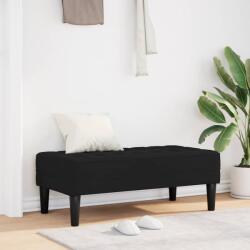 vidaXL banca cu perna Negru 113 x 57 x 39 cm Catifea GartenMobel Dekor (42001953)