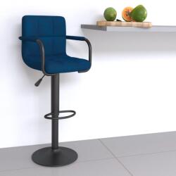 vidaXL Scaun de bar, albastru, catifea GartenMobel Dekor (334652)