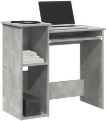 vidaXL Birou cu rafturi, gri beton, 84x40x78 cm, PAL GartenMobel Dekor (860448)