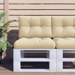 vidaXL Perne pentru paleti, 2 buc. , bej, material textil GartenMobel Dekor (360670)