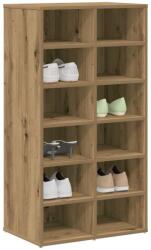 vidaXL Pantofar, Stejar artizanal, 54x34x100, 5 cm, lemn compozit GartenMobel Dekor (855837) Pantofar