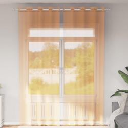 vidaXL Perdele Voile cu Oeli 2 buc Portocaliu 140x260 cm GartenMobel Dekor (4102093)