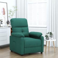 vidaXL Fotoliu rabatabil, verde închis, material textil GartenMobel Dekor (348281)
