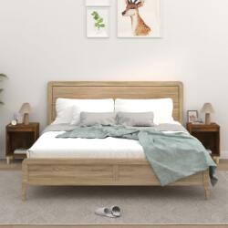 vidaXL Noptiere, 2 buc. , stejar fumuriu, 40x35x50 cm GartenMobel Dekor (821869)