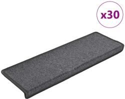 vidaXL Covorase pentru scari, 30 buc. , 65x21x4 cm, gri închis, cu margini dreptunghiulare GartenMobel Dekor (3365766) Covor