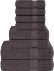 vidaXL Set prosoape 8 piese Antracit 360 g/m2 100% bumbac GartenMobel Dekor (137062) Prosop