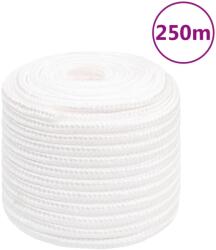 vidaXL Franghie de barca, alb complet, 16 mm, 250 m, polipropilena GartenMobel Dekor (152575)