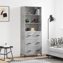 vidaXL Dulap înalt, gri beton, 69, 5x34x180, lemn compozit GartenMobel Dekor (3189385) Comoda