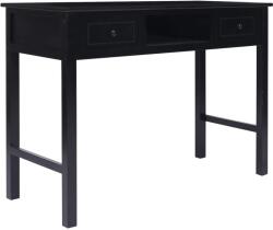 vidaXL Birou, negru, 108x45x76 cm, lemn masiv de paulownia GartenMobel Dekor (338538)