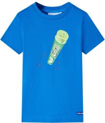 vidaXL Tricou pentru copii, albastru aprins, 128 GartenMobel Dekor (11847)