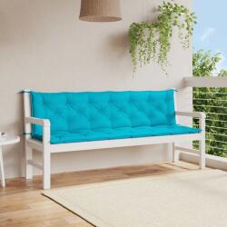 vidaXL Perne banca de gradina, 2 buc. , turcoaz, 200x50x7 cm, textil GartenMobel Dekor (361753)