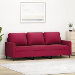 vidaXL Canapea cu 3 locuri, rosu vin, 180 cm, material catifea GartenMobel Dekor (359213) Canapea
