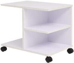 vidaXL Raft rulant, 50 x 35 x 42 cm, alb GartenMobel Dekor (245724) Biblioteca