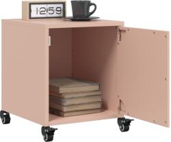 vidaXL Noptiere, 2 buc. , roz, 36x39x43, 5 cm, otel GartenMobel Dekor (846617)