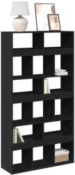 vidaXL Biblioteca, negru, 100x33x187, 5 cm, lemn prelucrat GartenMobel Dekor (3309376) Biblioteca