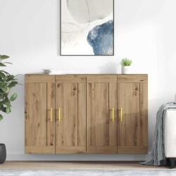 vidaXL Cabinet suspendat 2 pcs Stejar Artizanal 69, 5 x 34 x 90 cm GartenMobel Dekor (3415578) Comoda