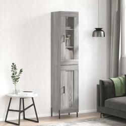 vidaXL Dulap înalt, gri sonoma, 34, 5x34x180 cm, lemn prelucrat GartenMobel Dekor (3199503) Comoda