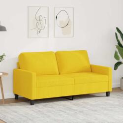 vidaXL Canapea cu 2 locuri, galben deschis, 140 cm, material textil GartenMobel Dekor (359168) Canapea
