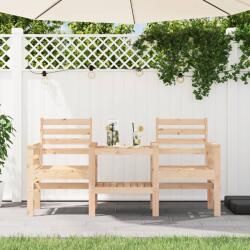vidaXL Banca de gradina cu masa 2 locuri, lemn masiv de pin GartenMobel Dekor (825156)