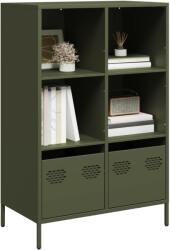 vidaXL Dulap înalt, verde masliniu, 68x39x103, 5 cm, otel GartenMobel Dekor (851386) Comoda