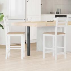 vidaXL Scaune de dining 2 pcs Alb 40 x 47, 5 x 99, 5 cm GartenMobel Dekor (42020472)