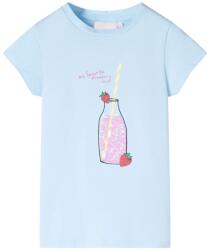 vidaXL Tricou pentru copii, albastru pal, 128 GartenMobel Dekor (11272)