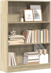 vidaXL Biblioteca, stejar sonoma, 80x24x109 cm, lemn prelucrat GartenMobel Dekor (857837) Biblioteca
