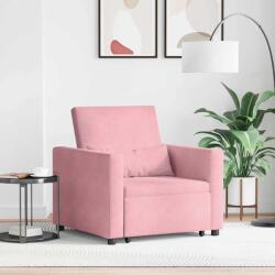 vidaXL Sofa Pat Unilaterala Roz deschis 90 x 165 x 87 cm Catifea GartenMobel Dekor (42002701)