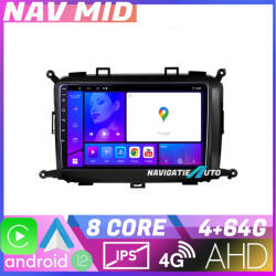 Edotec Navigatie dedicata Kia Carens 2013-2018 Android 12, 4GB+64GB, CarPlay (NAV2-9-4+64|K-2023)