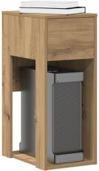 vidaXL Suport turn pentru computer cu sertar Artisan Stejar 30x44x74cm GartenMobel Dekor (858739)