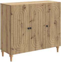 vidaXL Bufet Stejar Artizanal 89 x 34, 5 x 80 cm Lemn prelucrat GartenMobel Dekor (894194) Comoda