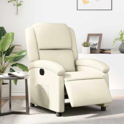 vidaXL Fotoliu rabatabil electric, crem, piele ecologica GartenMobel Dekor (3204213)