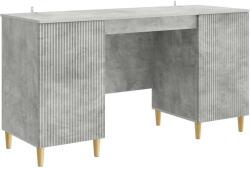 vidaXL Birou cu raft Gri Beton 142, 5 x 50 x 75 cm Lemn prelucrat GartenMobel Dekor (3414597)